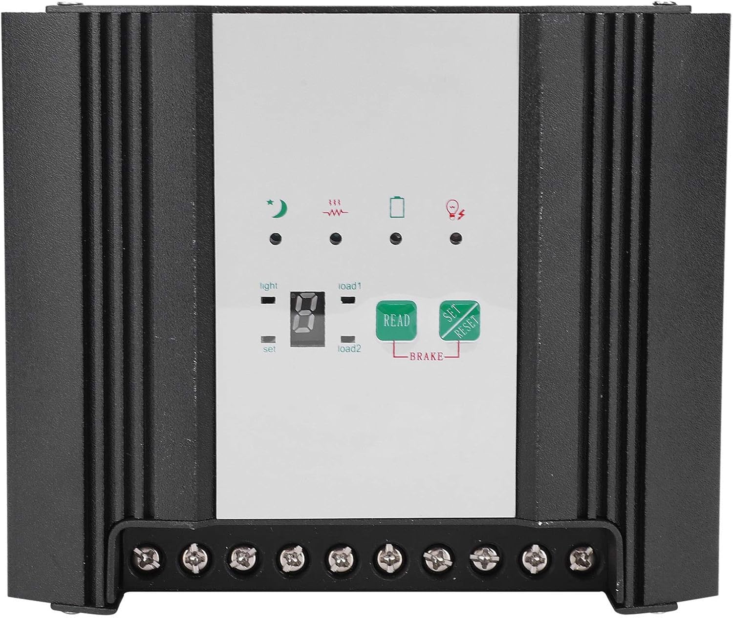 Wind Solar Charge Controller Hybrid Regulator Smart Efficient Dual Power Management for Wind Solar Hybrid Street Lights Industrial Equipment 12V Aluminum Alloy