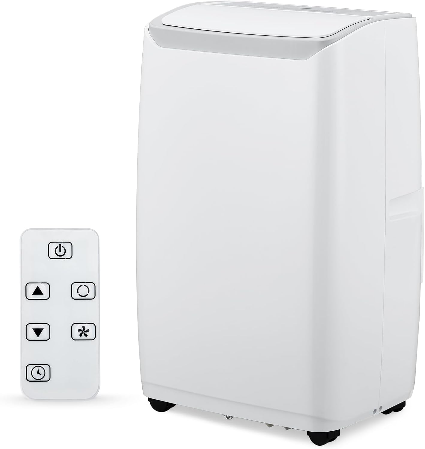 14,000 BTU Portable Air Conditioner - Free Standing AC Unit with Cooling/Fan/Dehumidifier for Rooms Up to 750 Sq.Ft, Includes Remote & Window Kit for Large Room, Office, Dorm, White