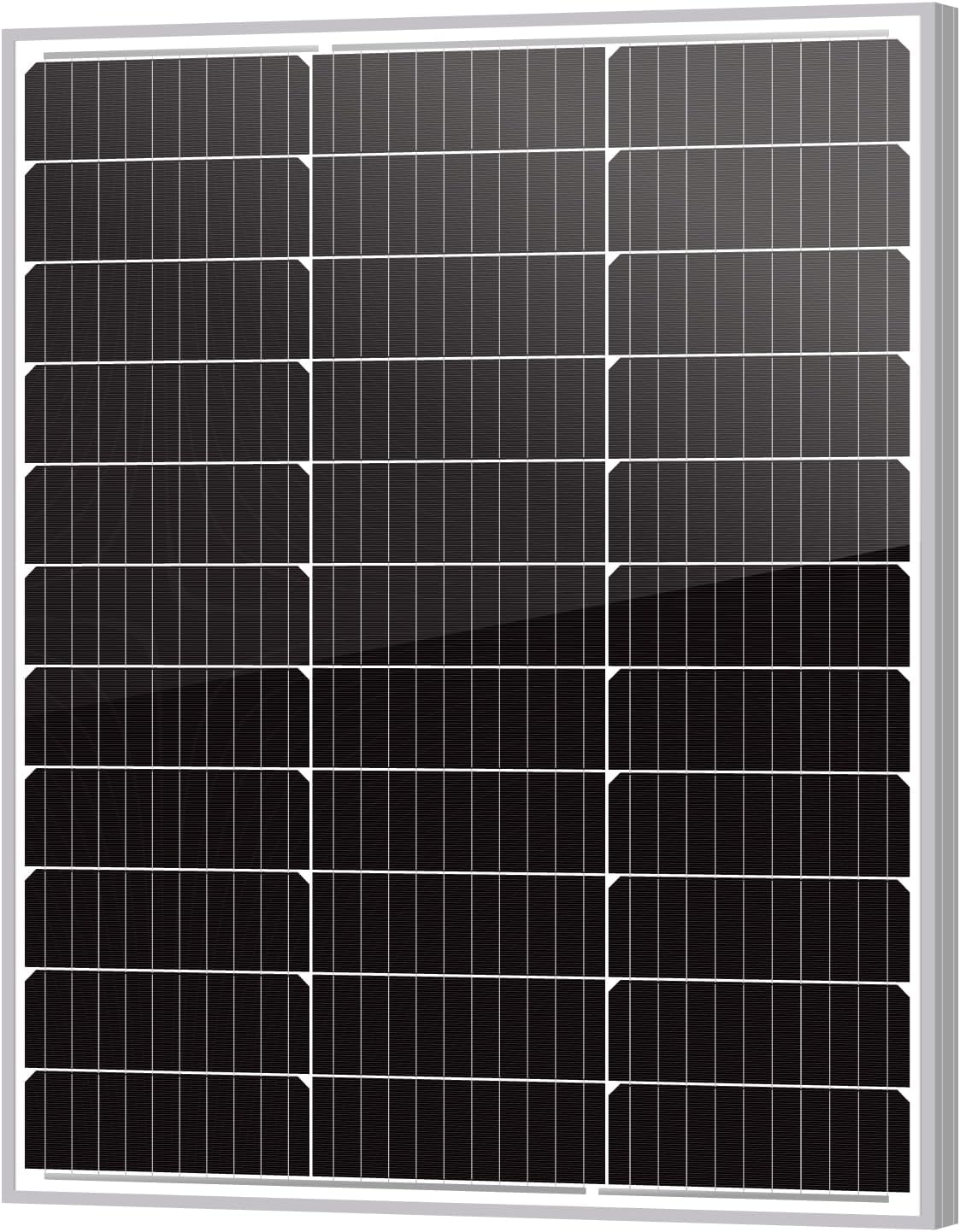Newpowa 80W(Watt) Solar Panel Monocrystalline 12V 10BB High Efficiency PV Module High-Efficiency Battery Maintainer Power for Battery Charging of Boat RV Camper SUV and Other Off-Grid Applications