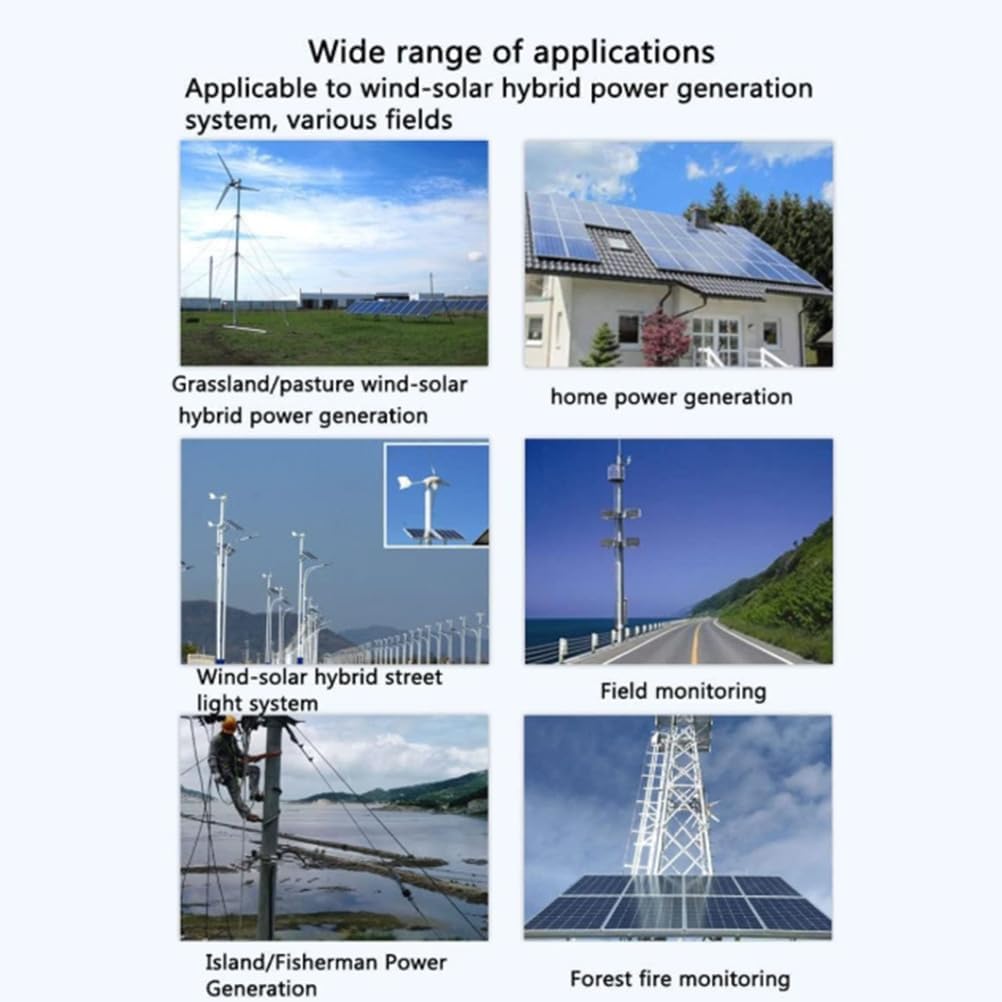 12V,HYZHANHONG MPPT Wind Solar Hybrid Charge Controller, 8000W 12V/24V/48V Boost Charge Regulator with LCD Display and Free Dump Load Accurate,48V