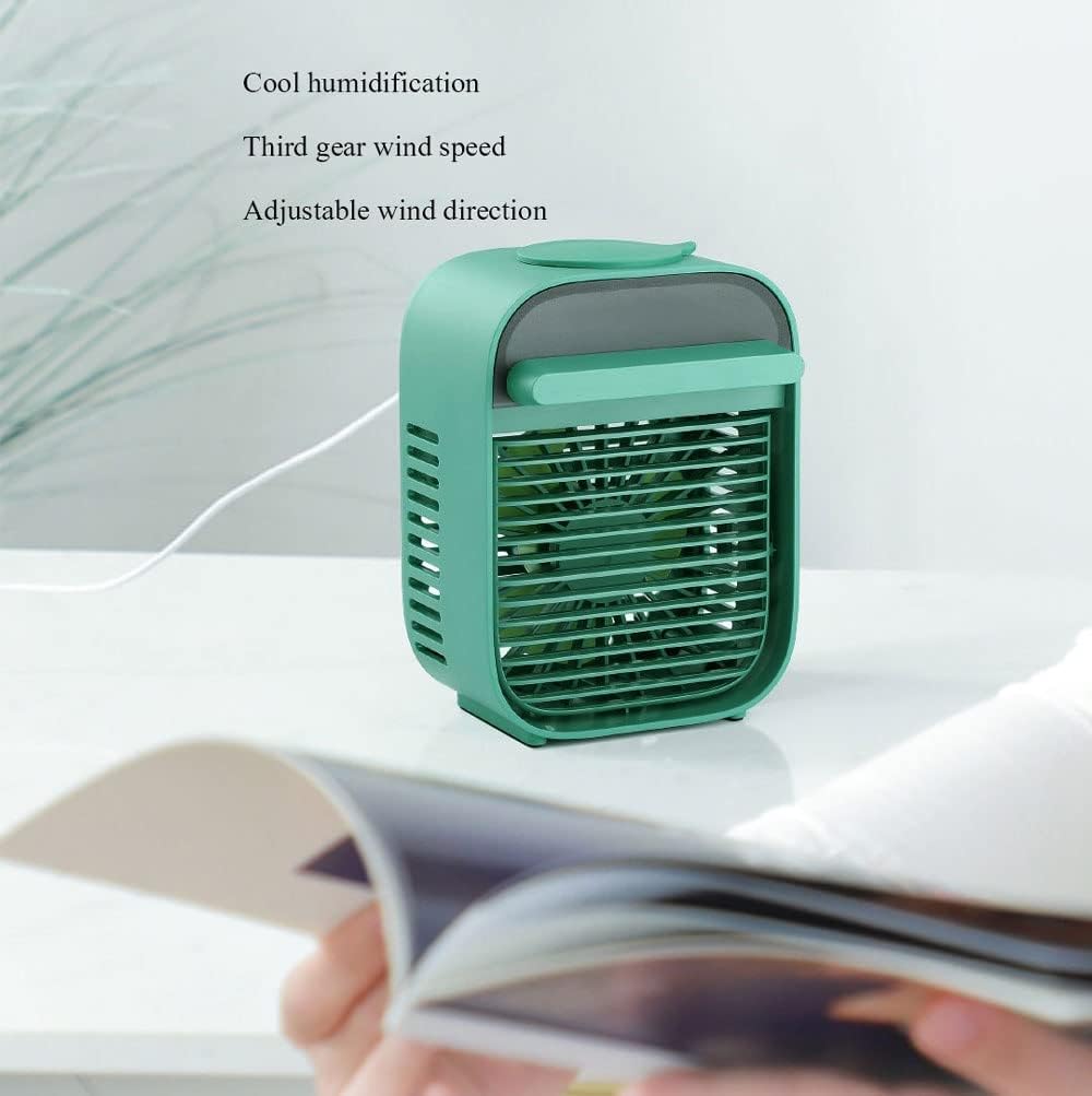 Portable Air Conditioners, USB Air Cooler, Adjustable Wind Speed and Humidifier Function, Personal Air Conditioner Fan for Home, Desk and Office