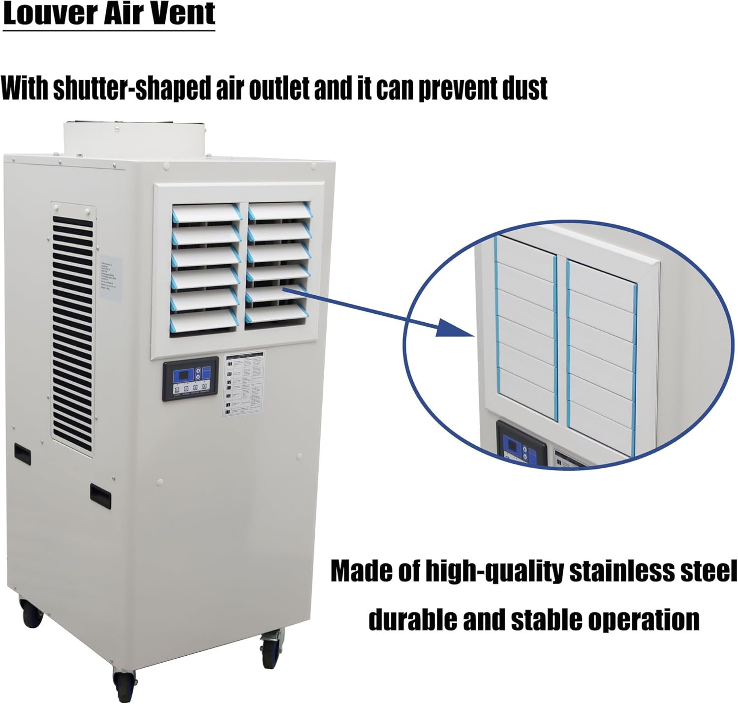 Industrial Air Conditioner Portable Mobile Spot Cooler Industrial Grade Commercial Indoor Outdoor Machine Louver Type 220V 1820W