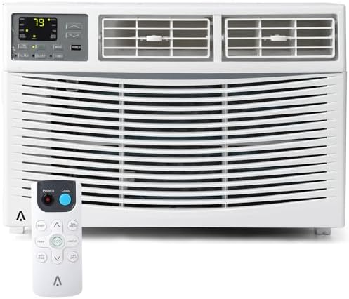 5000 BTU Window Air Conditioner for Bedroom/Living Room, Cools Up to 150 Sq. Ft., Energy-Efficient Window AC with 30% Faster Cooling, Adjustable Window Kit, Intuitive Mechanical Controls