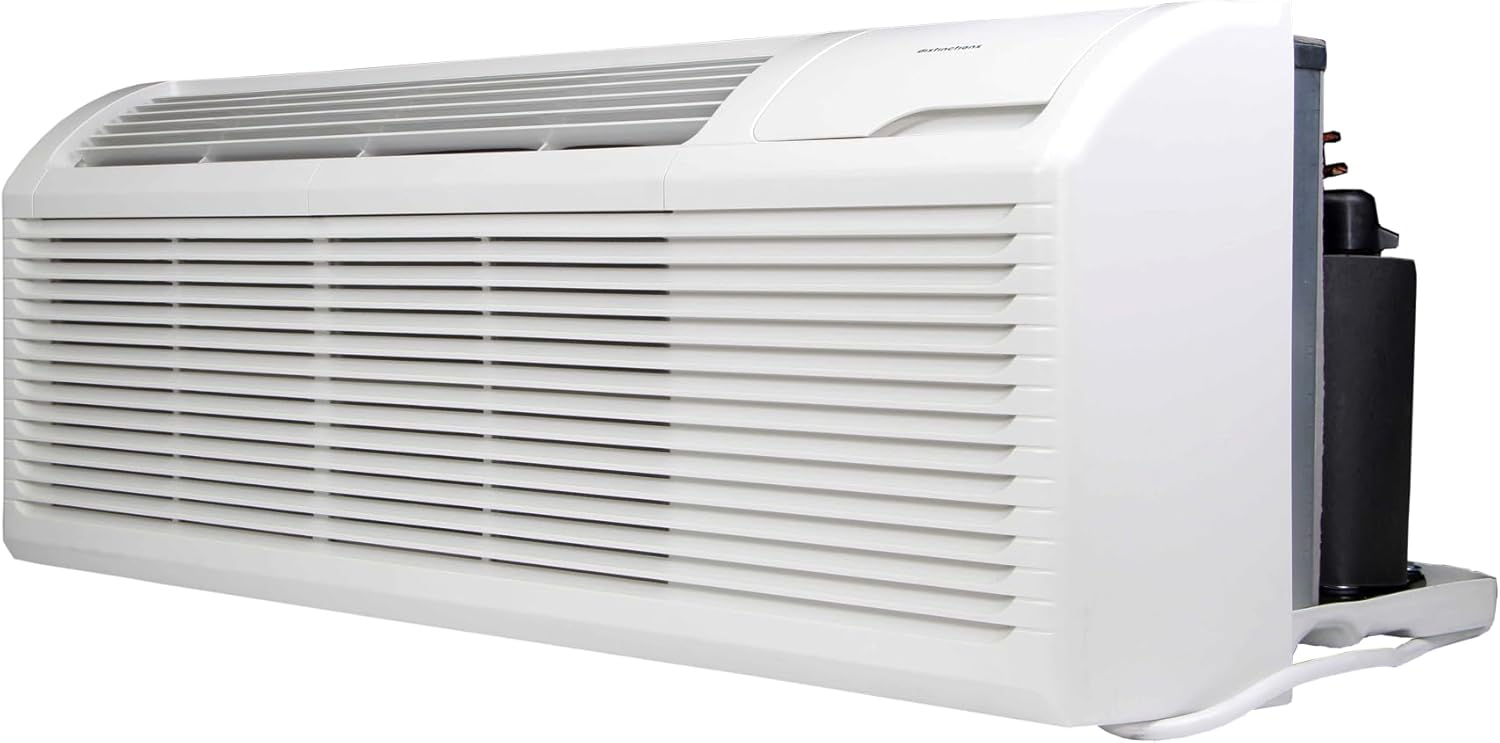 15,000 BTU Distinctions by Amana PTAC R32 Heat Pump Air Conditioner with 3.5kW Electric Heater, 20 A | 208-230V