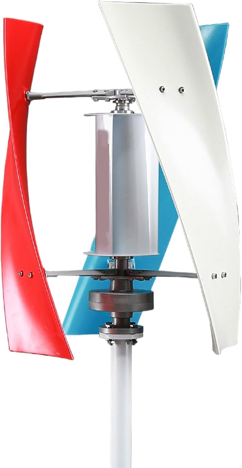 9000W Portable Wind Turbine Turbine Wind Power Kit, 12V-220V Windmill Vertical Free Energy Altern with MPPT Controller for Home Use