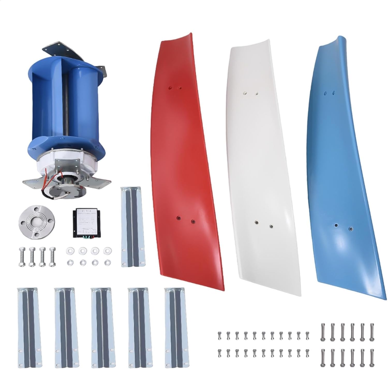 Home Wind Turbine | 3 Leaves Wind Powered Generator 3000W - AC Permanent Magnet Generator Kit for Home, RVs, Boats, Terraces, Cabins