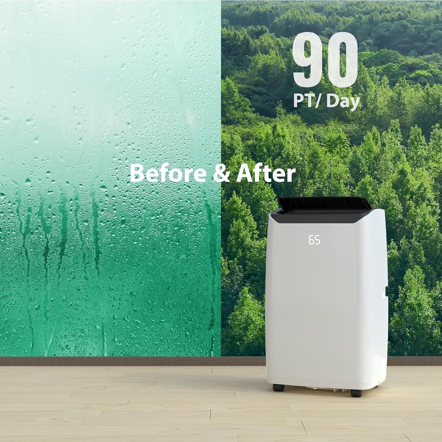 Portable Air Conditioners, 14000 BTU Room Air Conditioner Cools Up to 750 Sq.Ft, In-1 Portable AC Unit With Cooling, Dehumidifier, Fan & Sleep, With Remote Control & Installation Kits, 24H Timer