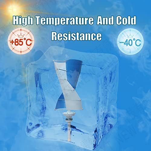 3000W Wind Vertical Turbine Generator - Efficient Free Energy Windmill with MPPT Controller for 24V/48V Systems - Renewable Energy Solution for Home & Business