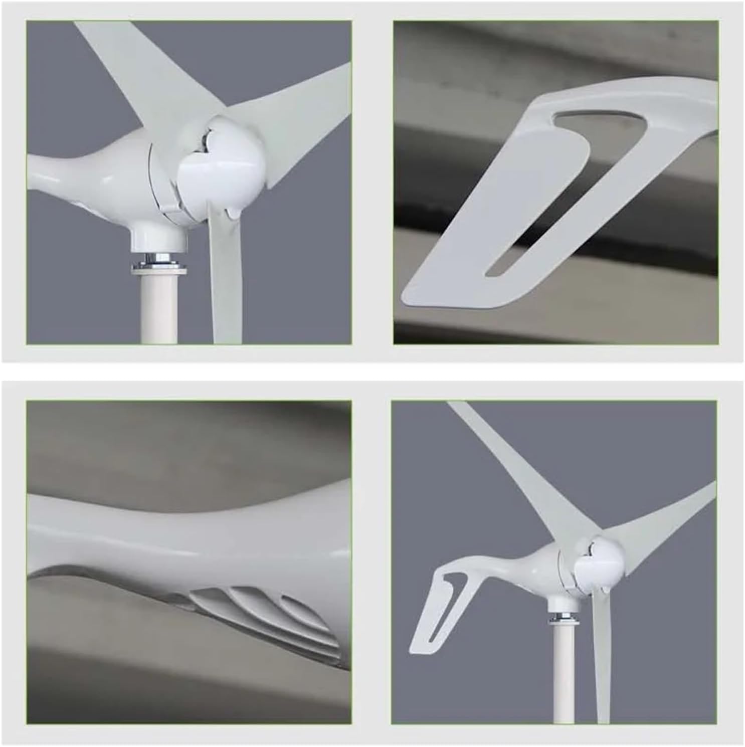 Wind Turbines, Small 5 Blades for Option 300w 12v 24v DC Wind Turbine Generator with 5 Blade 2.5m/s Low Wind Speed Starting Wind Turbines(24V)
