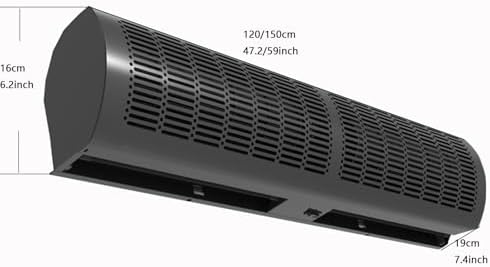 Silent Commercial Air Curtain Machine 24 Inch,35inch,39inchAir Curtain Cold Storage Supermarket Dedicated Fan(150 * 19(59 * 7.4inch))