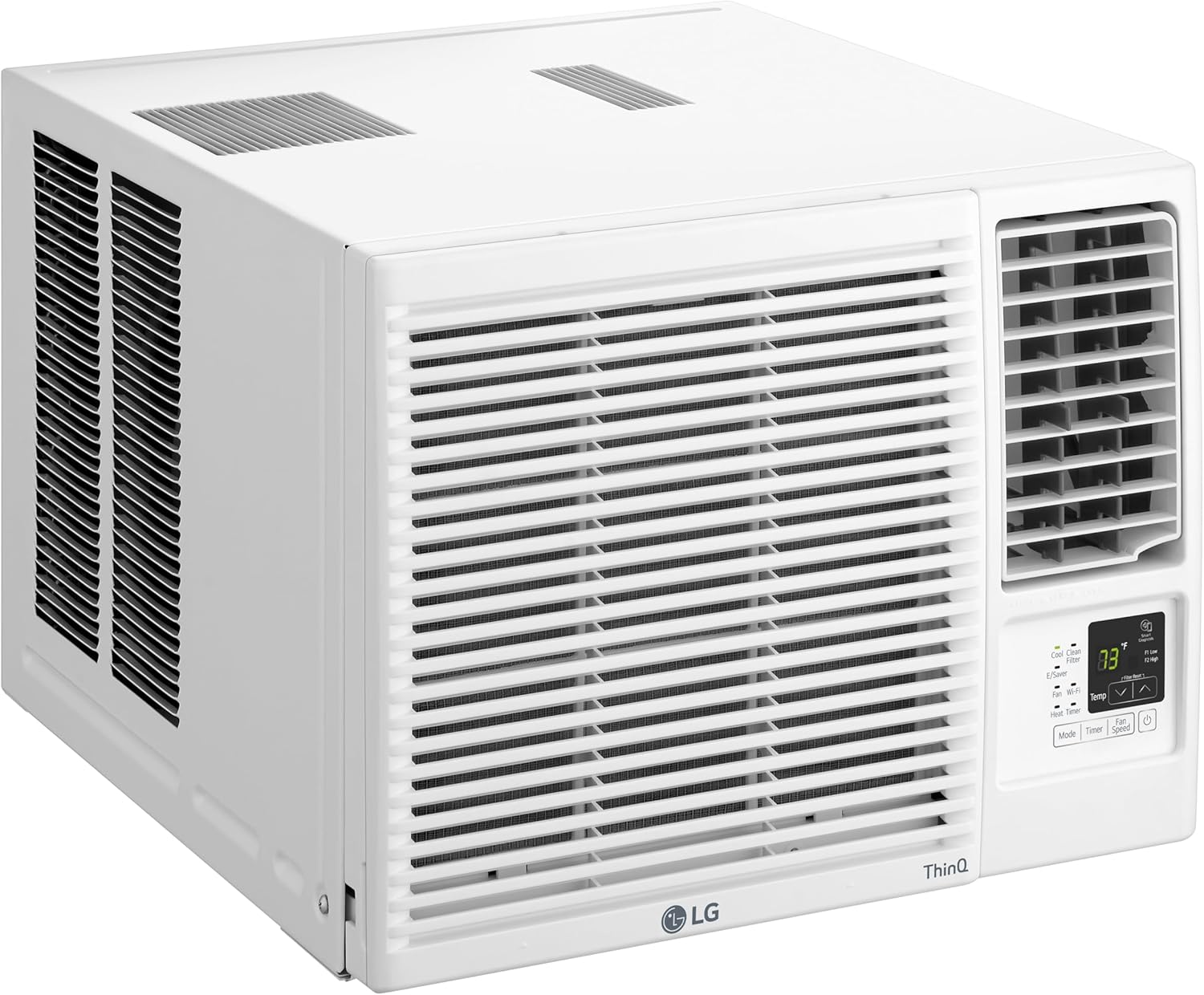 LG LW8023HRSM 7600 BTU Smart Wi-Fi Enabled Window Air Conditioner with Energy Save Function and ThinQ Technology (White)