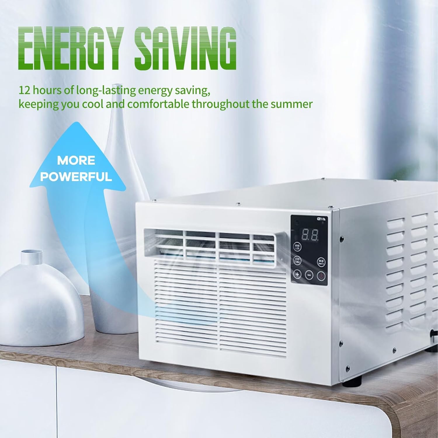 Compact Mini Air Conditioner - Fast Cooling Dehumidifier for Camping, No Outdoor Unit Required