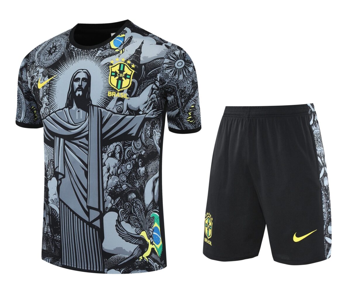 Conjunto de calentamiento Brasil Rio de Janeiro negro - NewNow