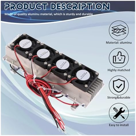 288W Thermoelectric Refrigeration Cooler DC12V Semiconductor Air Conditioner Cooling System DIY Kit-A70Z Lucky
