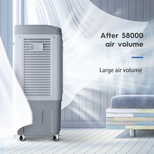 Portable Air Conditioners Fan, Swamp Air Cooler with 3 Speed, Evaporative Air Conditioner Portable for Bedroom Room Office Desk(59 * 44 * 101cm)