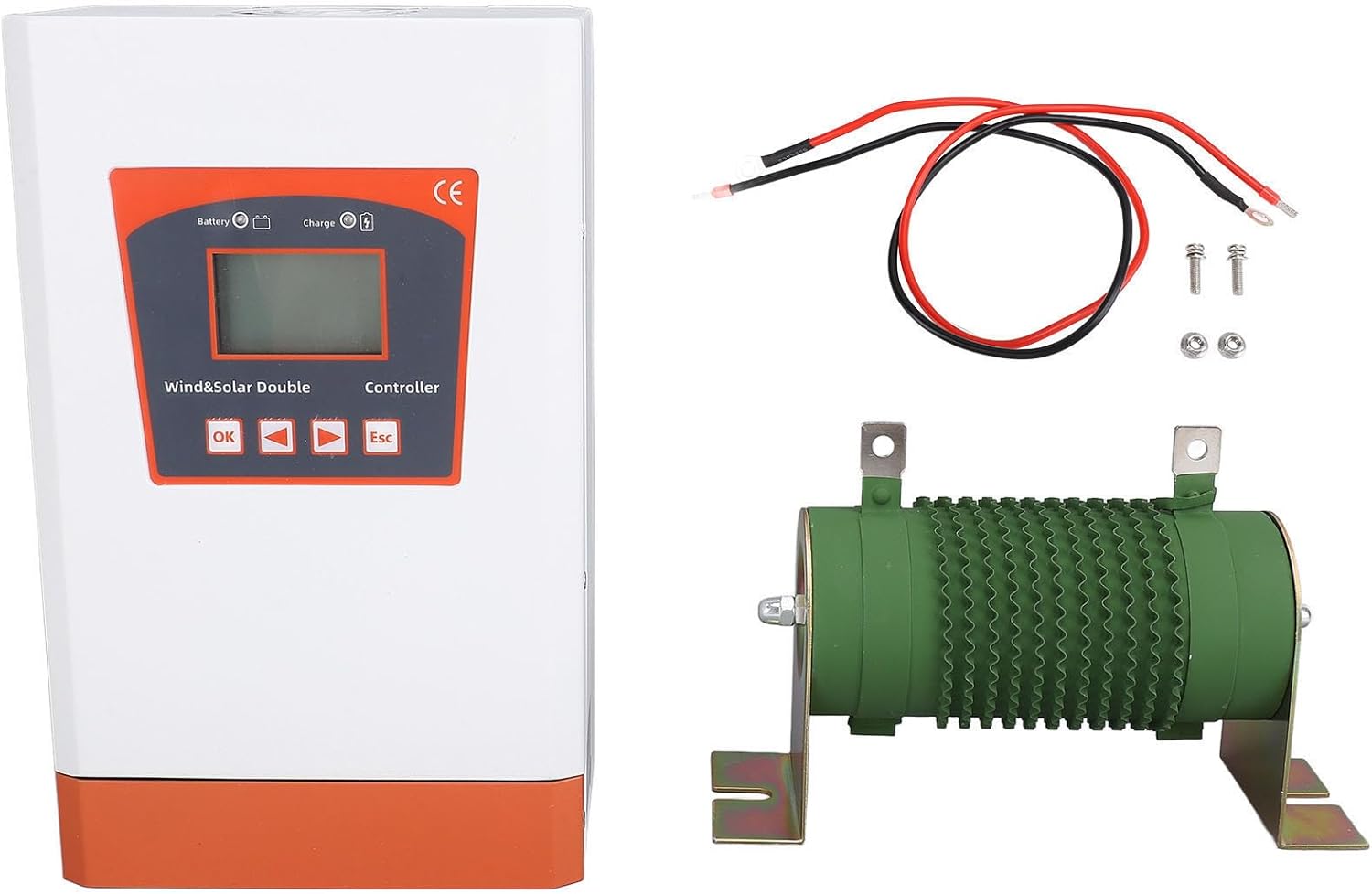 FTVOGUE 48V Wind Solar Hybrid Controller 1000W Wind Turbine 2400W Solar MPPT Charge Controller with Bluetooth for Home Boat Street Light Off Grid Systems