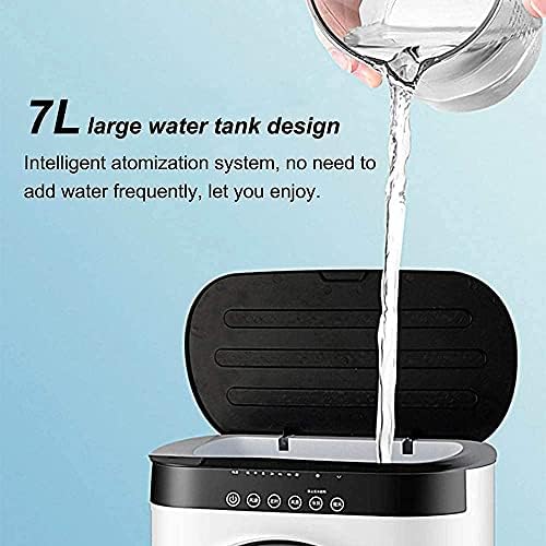 Air Cooler for Home Office Evaporative Coolers Portable Air Conditioner 7L Water Tank Mute Air Humidifier Cooler Timer Remote Control Mobile Air Conditioner Cooling Fan