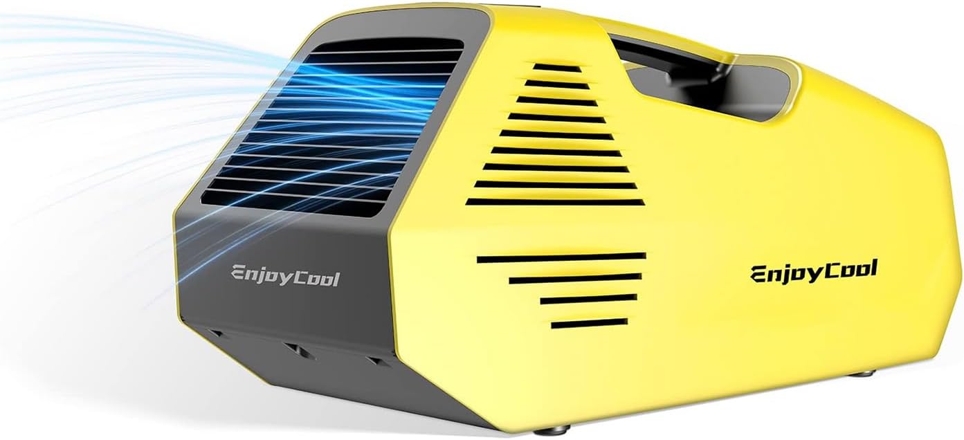 Portable Air tent air conditioner for camping 2380 BTU Outdoor Air Conditioner Portable Air Conditioner for Pet Conditioner for Camping Low Noise (44DB) and Low Power Consumption (220W)