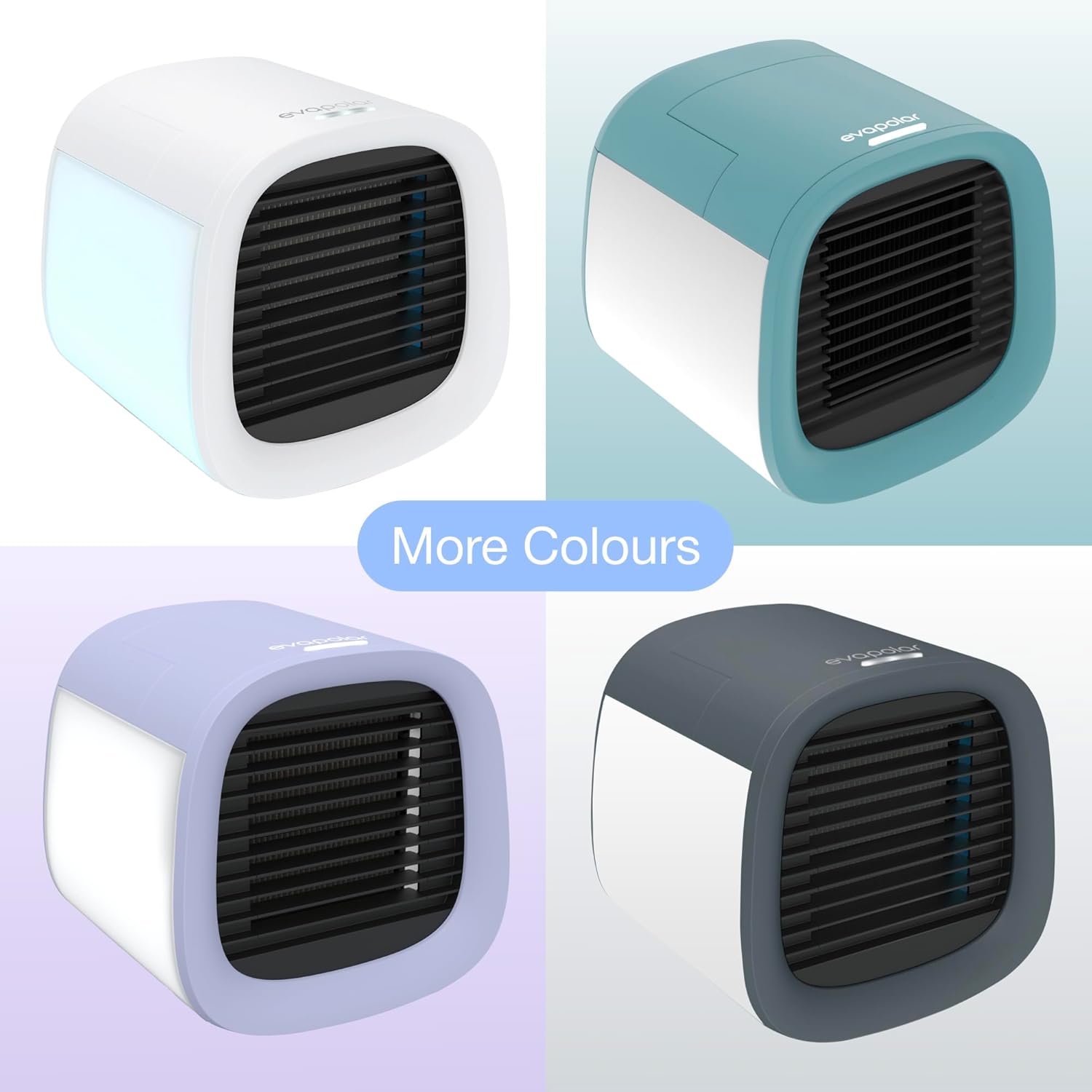 Evapolar evaCHILL Portable Air Conditioners - Portable AC Unit - Small Personal Evaporative Air Cooler & Fan for Desk, Office, Car, Camping, Grey