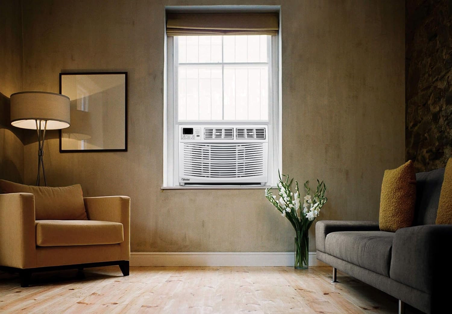 10,000 BTU Window Air Conditioner, Cools Up to 450 Sq. Ft., Quiet Operation, Cool/Fan/Dry Modes, Digital Display, Remote Control, Easy Install & 2-Year Warranty