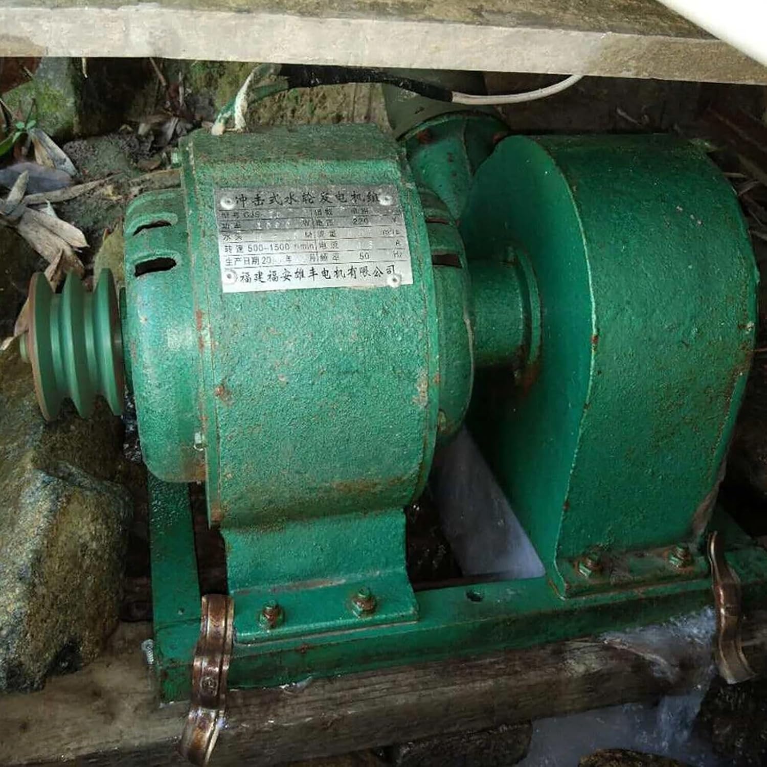 1KW to 5KW Dual Power Hydroelectric Generator Aluminum Alloy Water Turbine 1000W-5000W - For Off-Grid Home Use(5KW)