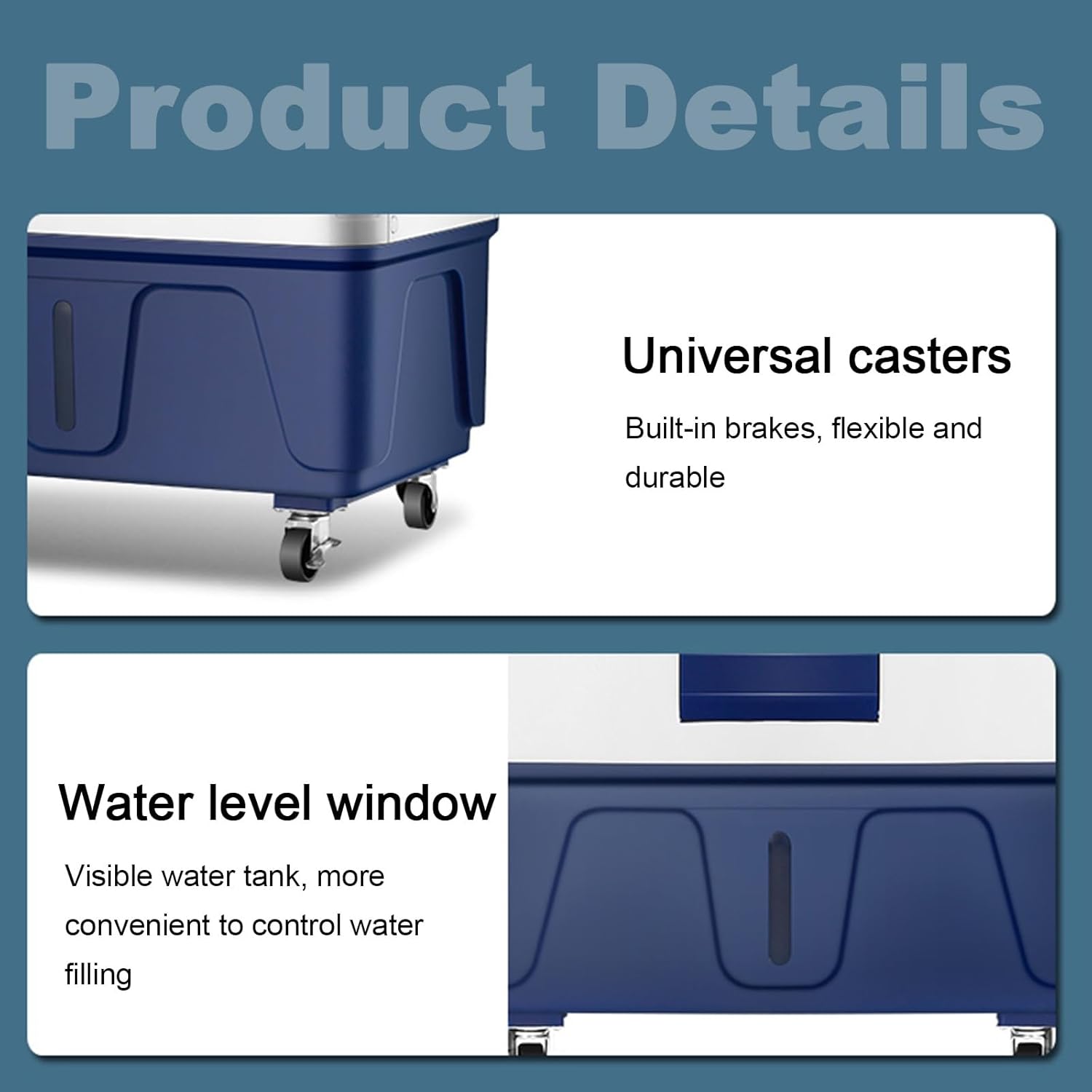 Evaporative Air Cooler, 4-in-1 Swamp Cooler Air Conditioner, 3 Speeds Indoor Use, Portable Windowless AC for Bedroom Home Office