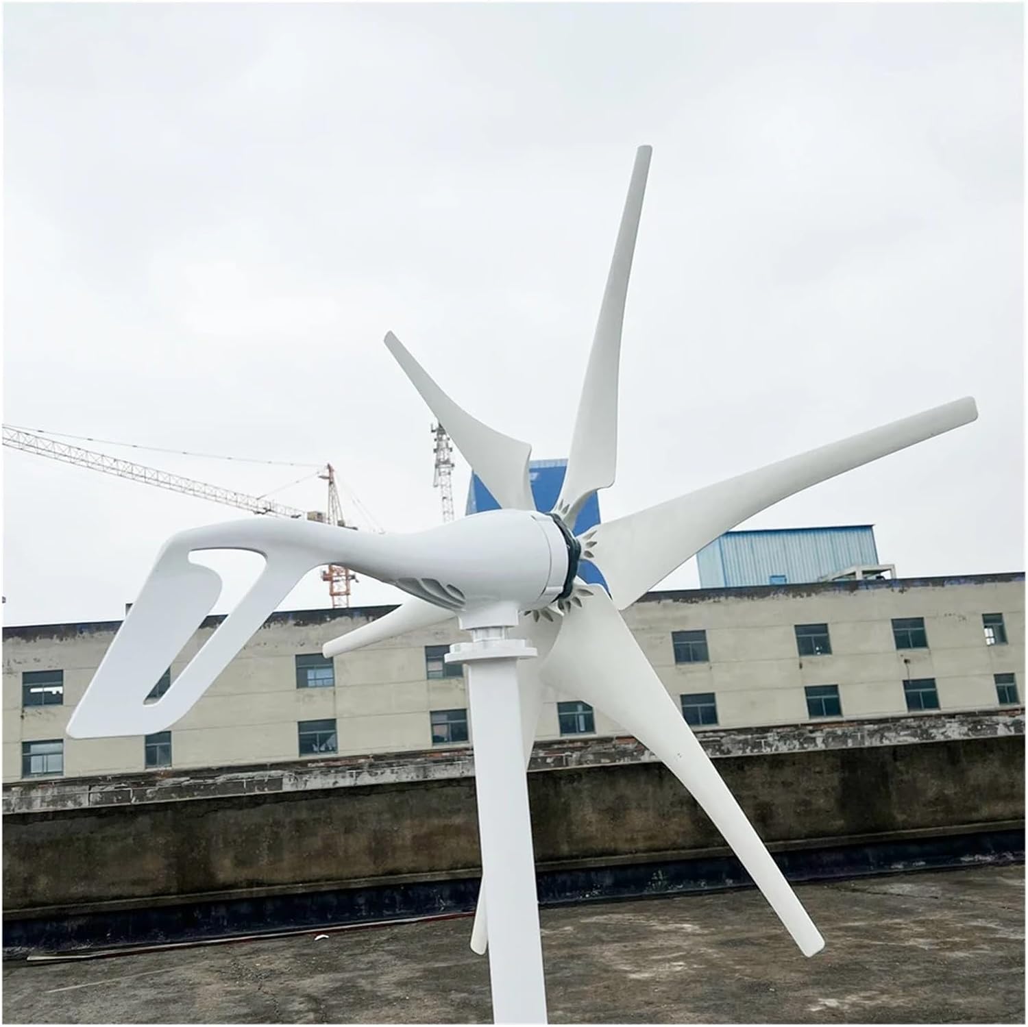 5000W Horizontal Wind Turbine 12V 24V 48V Small Power Generator Low Noise Windmill for Small Household Farms Industrial Energy(MPPT Controller,24V)