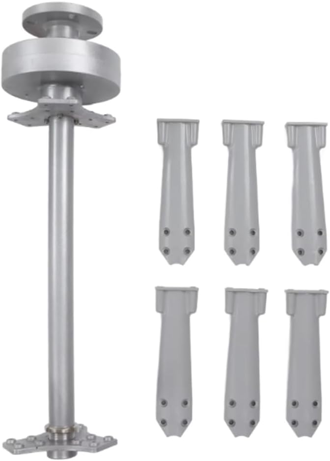 12V 24V 48V 220V 3 Blade Vertical Axis Wind Power Turbine Generator Kit 6000W Windmill Generator with Charge Controller for Farm, Street Lighting,48v