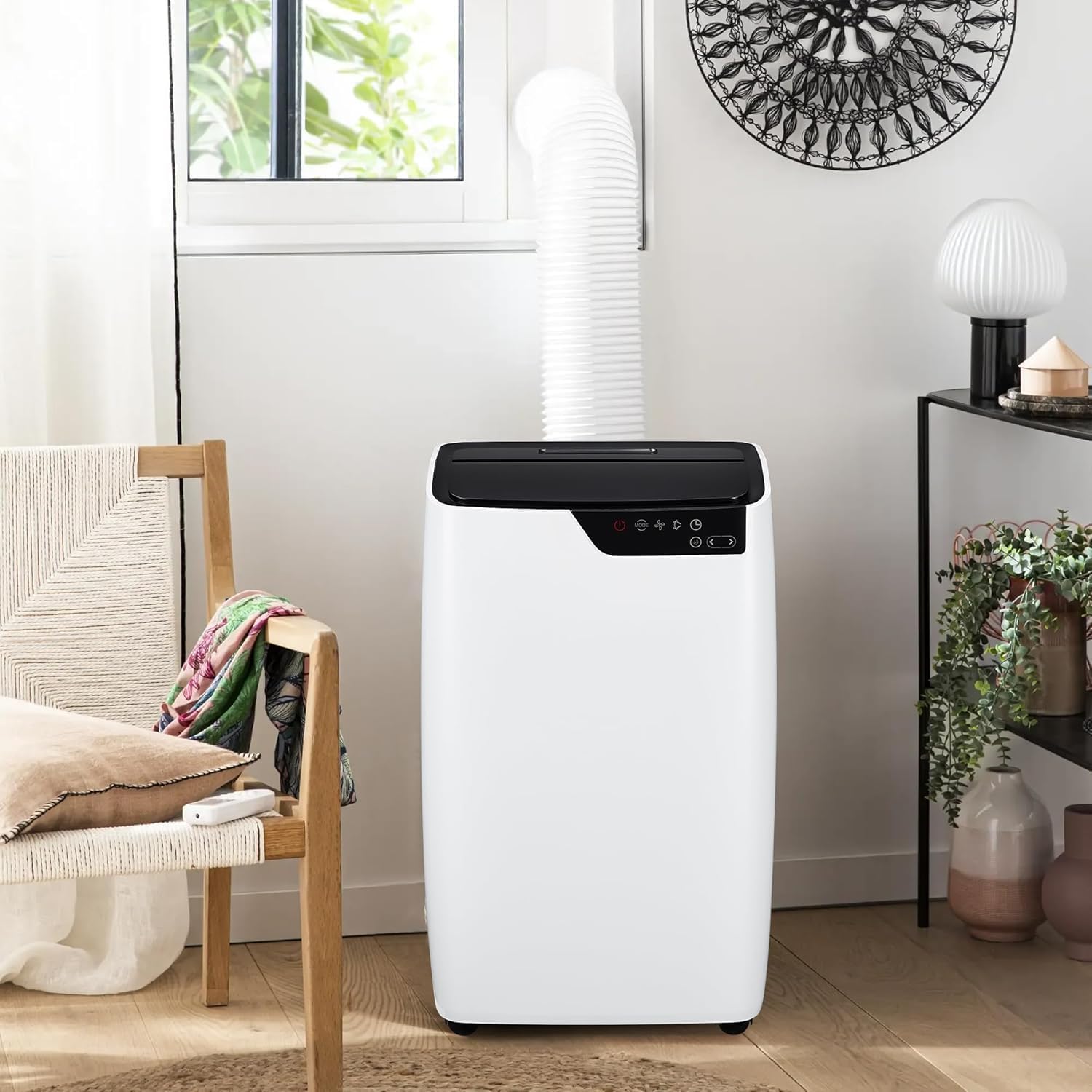 12000 BTU Portable Air Conditioner, Smart Portable AC Cools Up to 550 Sq.Ft, Standing Quiet Cooling Portable AC Unit with Remote Control, for Large Room, Office, Garage