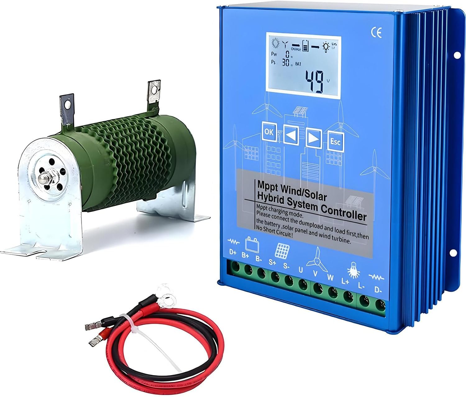15000W 12V/24V/48V Auto Switch Regulator，Wind Solar Turbine Generator Controlle，LCD Energy Charge Controller，for Power Plants, Street Lamp 48V