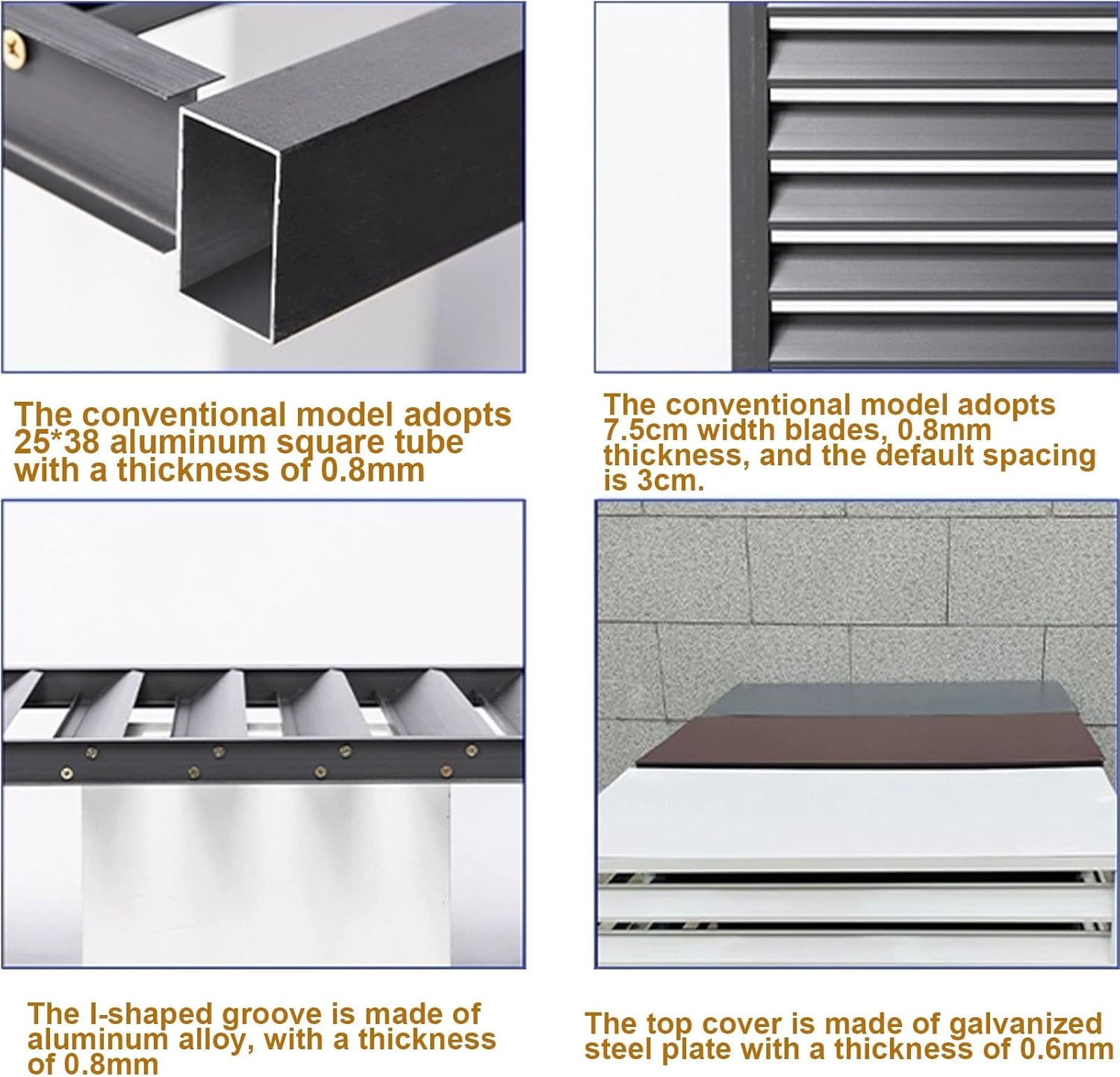 Cover Type air Conditioner Outdoor Unit,air Conditioner Fence,Anti-Theft Sturdy Aluminum AC Covers,Noise Reduction,Fence to Hide air Conditioner, Applicable to air Conditioner Outdoor Unit