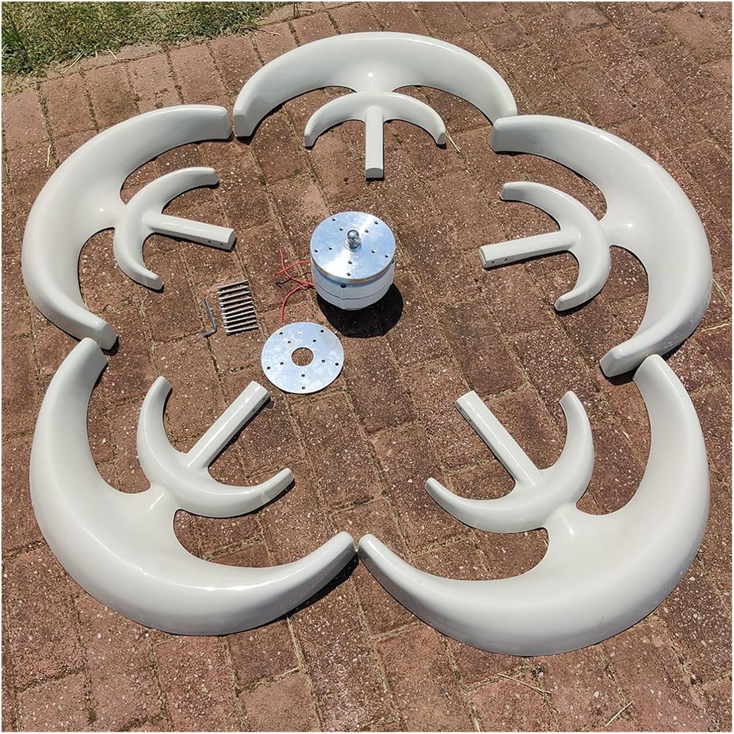 Wind Turbine, 1000W 24V Vertical Wind Turbine with MPPT Hybrid Controller Small Wind Turbine Home Use Low Noise Efficiency Wind System(with MPPT Controller,12V)