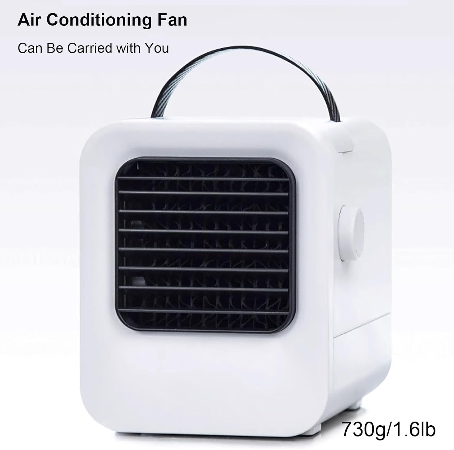 Personal Evaporative Air Cooler, Portable Air Conditioners with 0.13Gal Water Tank, 3 Wind Speeds, Small Swamp Cooler for Room Bedroom Office