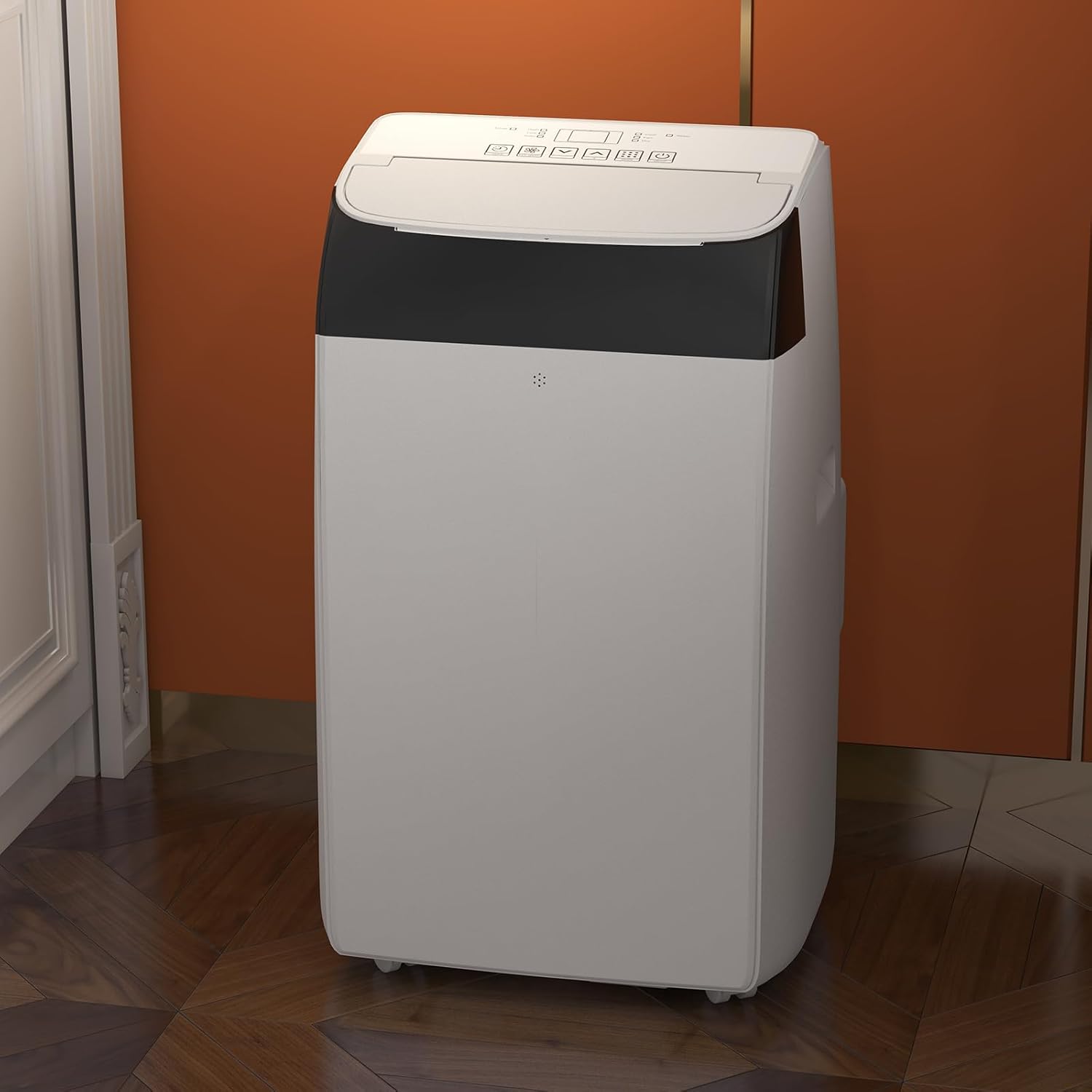 Portable Air Conditioner, 14000 Btu Air Conditioner With Remote Control,Energy-Efficient, Ultra-Quiet, Easy-Read Led & Front Temperature Display, Remote & Timer