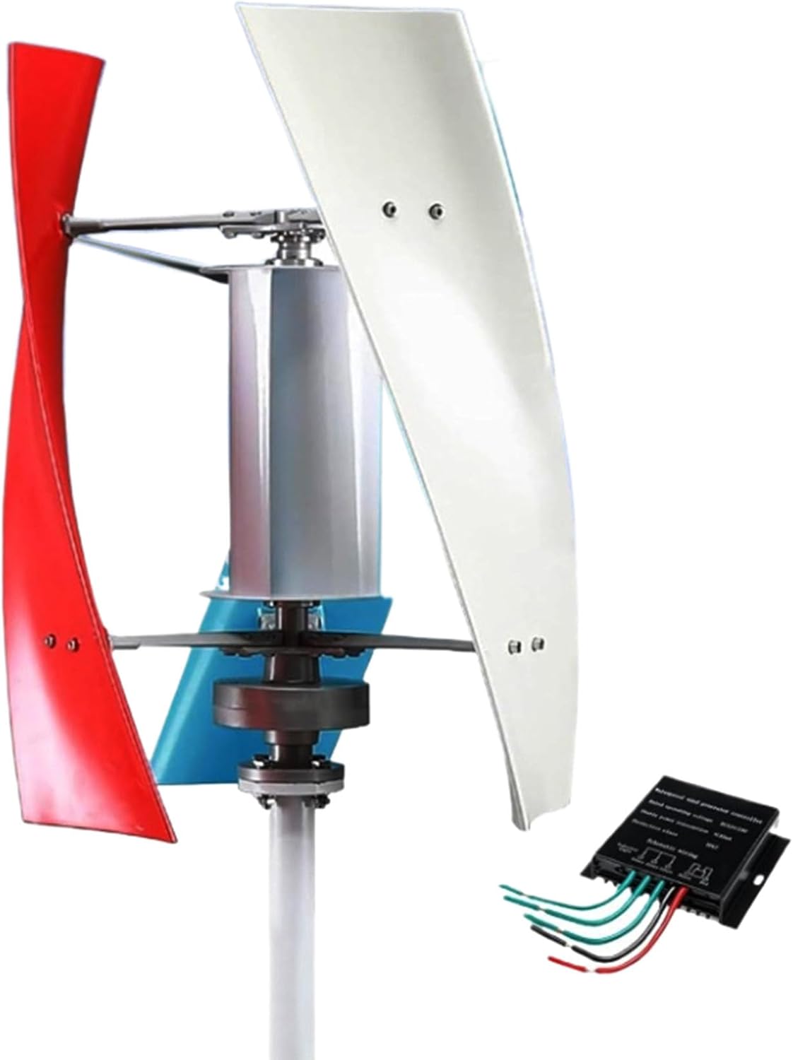 220v,HYZHANHONG 12000W vertical axis wind turbine, 3 blades low noise home wind generator 12V-220V with controller suitable for home street lights