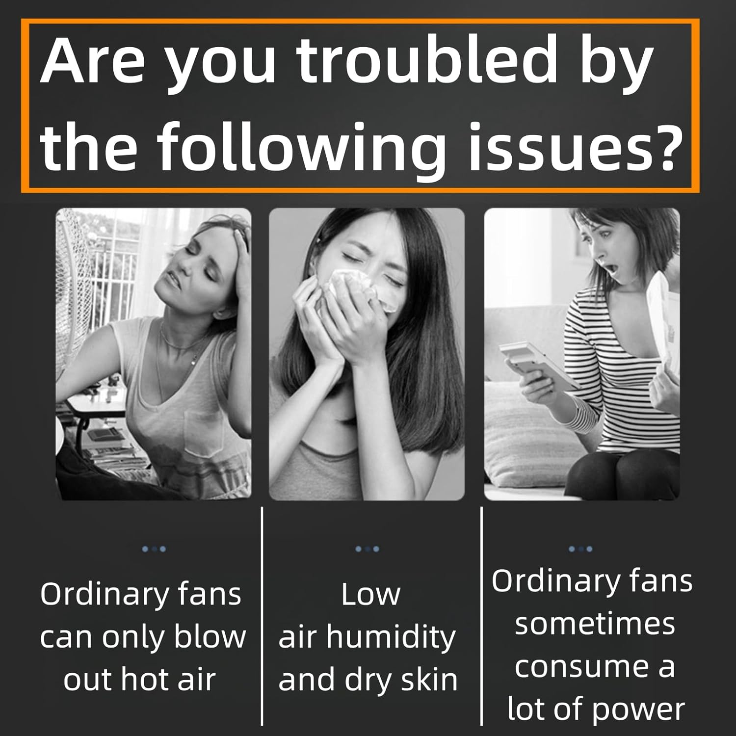 EKsma Portable Air Conditioner Cooling Fan, Quiet with 3 Speeds, 900ml Evaporative Personal Air Cooler Fan with 7 Night Light, Small Air Conditioner for Bedroom Office