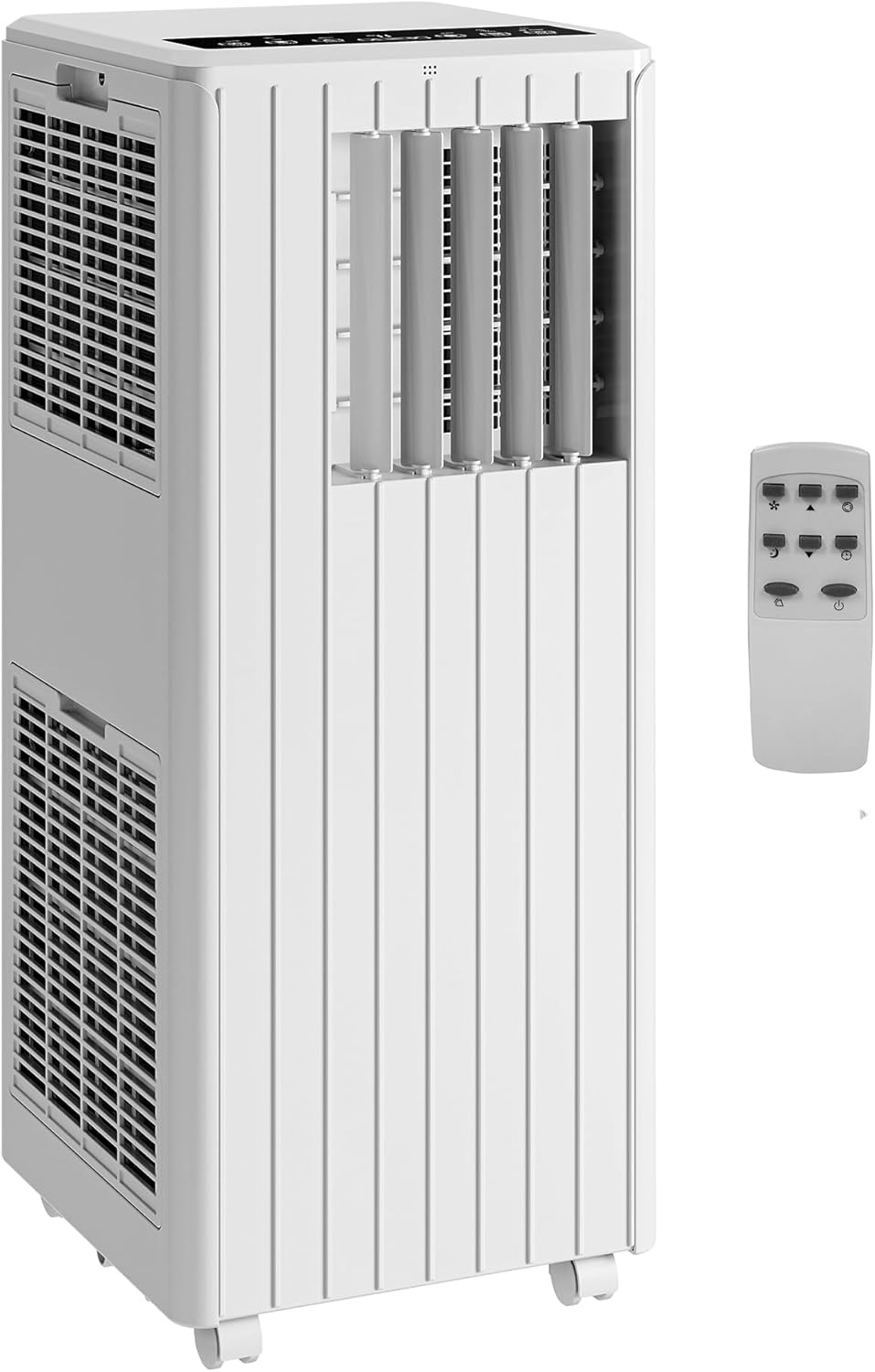 8000 BTU Portable Air Conditioner 3-in-1 AC Unit Cools 350 Sq.Ft Ultra-Quiet with Dehumidifier & Fan 24H Timer Remote Control No Drain Needed Easy Install for Bedroom Office Living Room