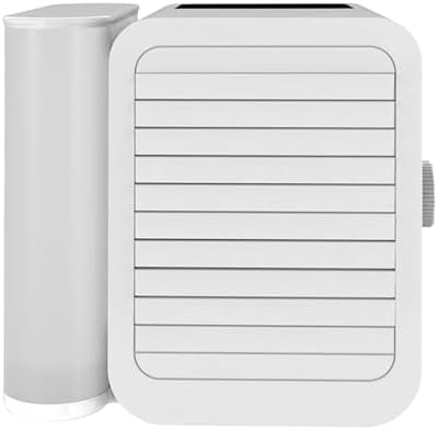 Desktop AC Unit, Portable Air Conditioner with Adjustable Wind Speed, USB Type C Interface, LED Touchscreen, Quiet Cooling Fan for Bedroom or Office