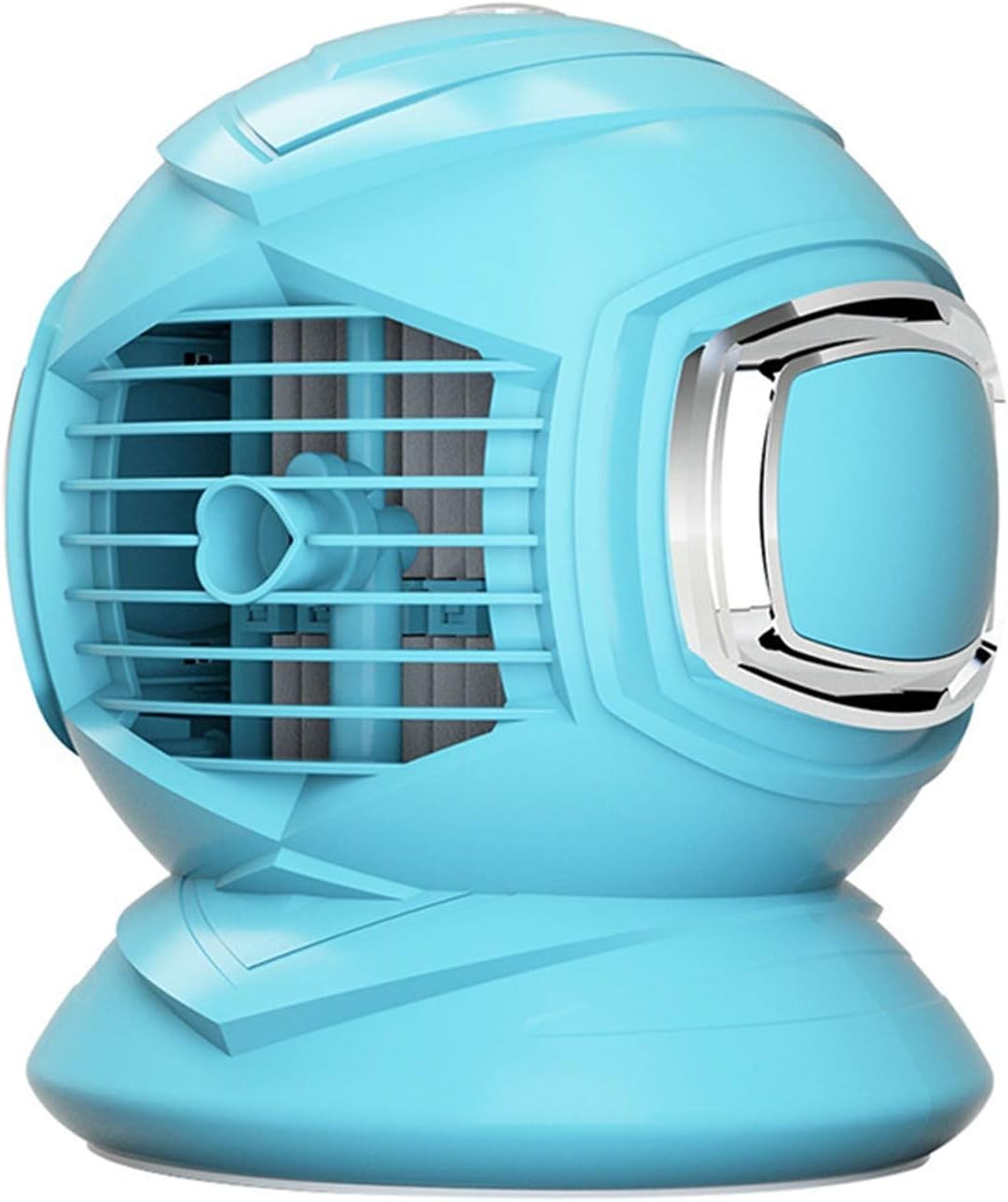 Portable Air Conditioner, Rechargeable Mini Personal Air Cooler Fan with 3 Speed Modes, USB Powered Humidifier, Auto Oscillation Desk Fan for Room Office (Blue)