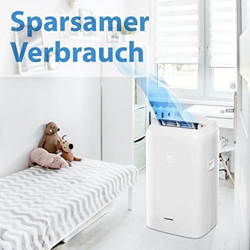 Blaupunkt Moby Blue G 111E (Mod. '21), mobile air conditioner local air conditioner, EU energy class A/A +, white, cold (3.2 kW / 11 kBTU), heating (2.9 kW / 10 kBTU), UV function, dehumidification,