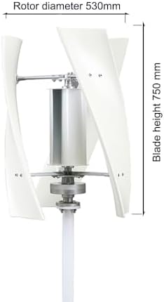 Noiseless 10000W Vertical Wind Turbine Generator for Home, Boat, Farm, Street Light - 3 Blades, 220V, MPPT Controller for Free Renewable Energy