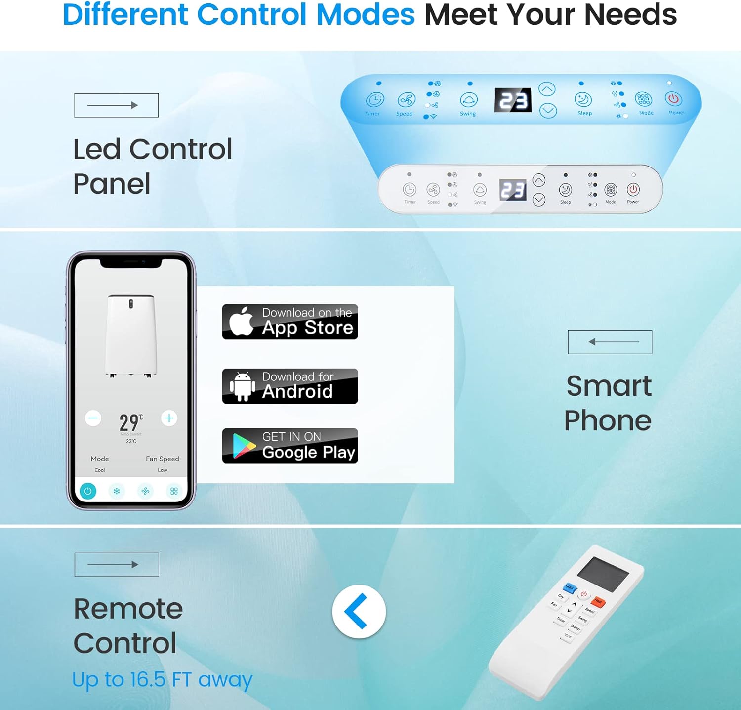 KOTEK WiFi Enabled Portable Air Conditioners with Heat, up to 700 Sq.Ft, Work with Alexa, 14000 BTU 4-in-1 AC Unit for Bedroom w/Window Kit, Room Air Conditioner Portable for Home Office (14000 BTU)