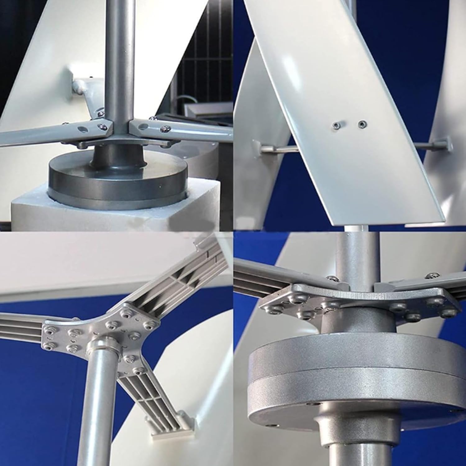 Portable Wind Turbine 3000W,12V 24V 48V 220V 3-Phase 3 Blades Vertical Axis Efficient Wind Tur-Bine Generator for Home, Farm, Rvs, Boats