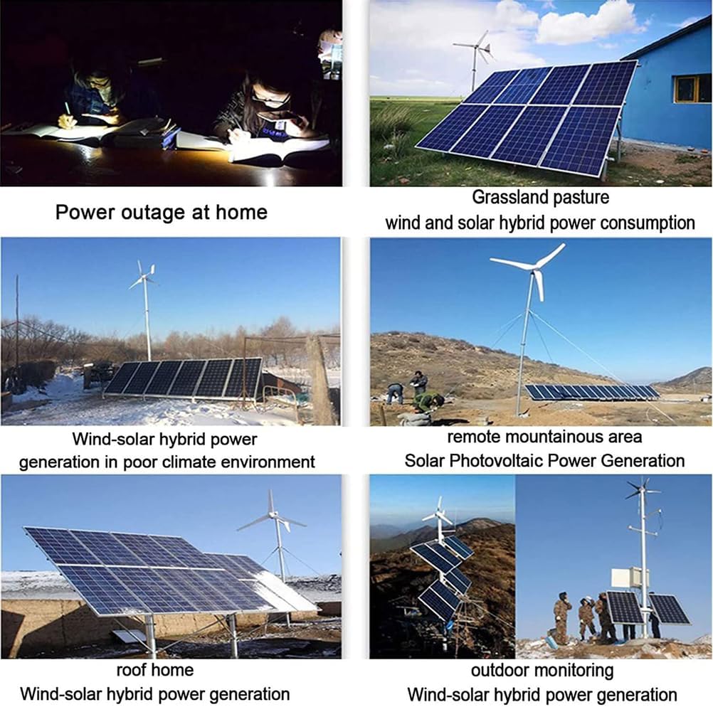 48v,HUIZHITENGDA 12000W Wind Solar Hybrid System MPPT Charge Controlle+Solar Charge Controller MPPT Boost Charge Regulator 12V 24V 48V for Lifepo4 Lithium for Turbine