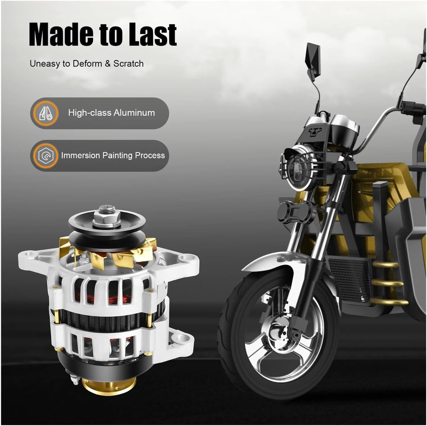 Wind Generator, Permanent Magnet Generator Two Wheel Motor for Charging and Lighting Agricultural Vehicles,Wind Turbines(800w)