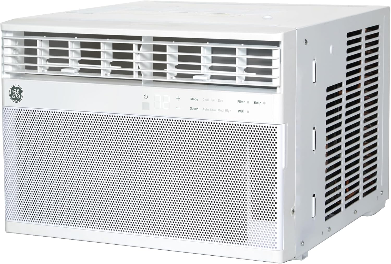 GE Window Air Conditioner 12,000 BTU for Rooms up to 550 sq ft., Wi-Fi Enabled, Energy-Efficient Cooling for Large Rooms, Easy Install Kit, Control Using Remote or Smartphone App, White