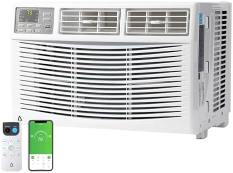 Window Air Conditioner 10000 BTU, Cools Up to 450 Sq. Ft, 3 Cooling & Fan Speeds, Energy Efficient, Ac Window Unit for Living Room, Home Office, Bedroom