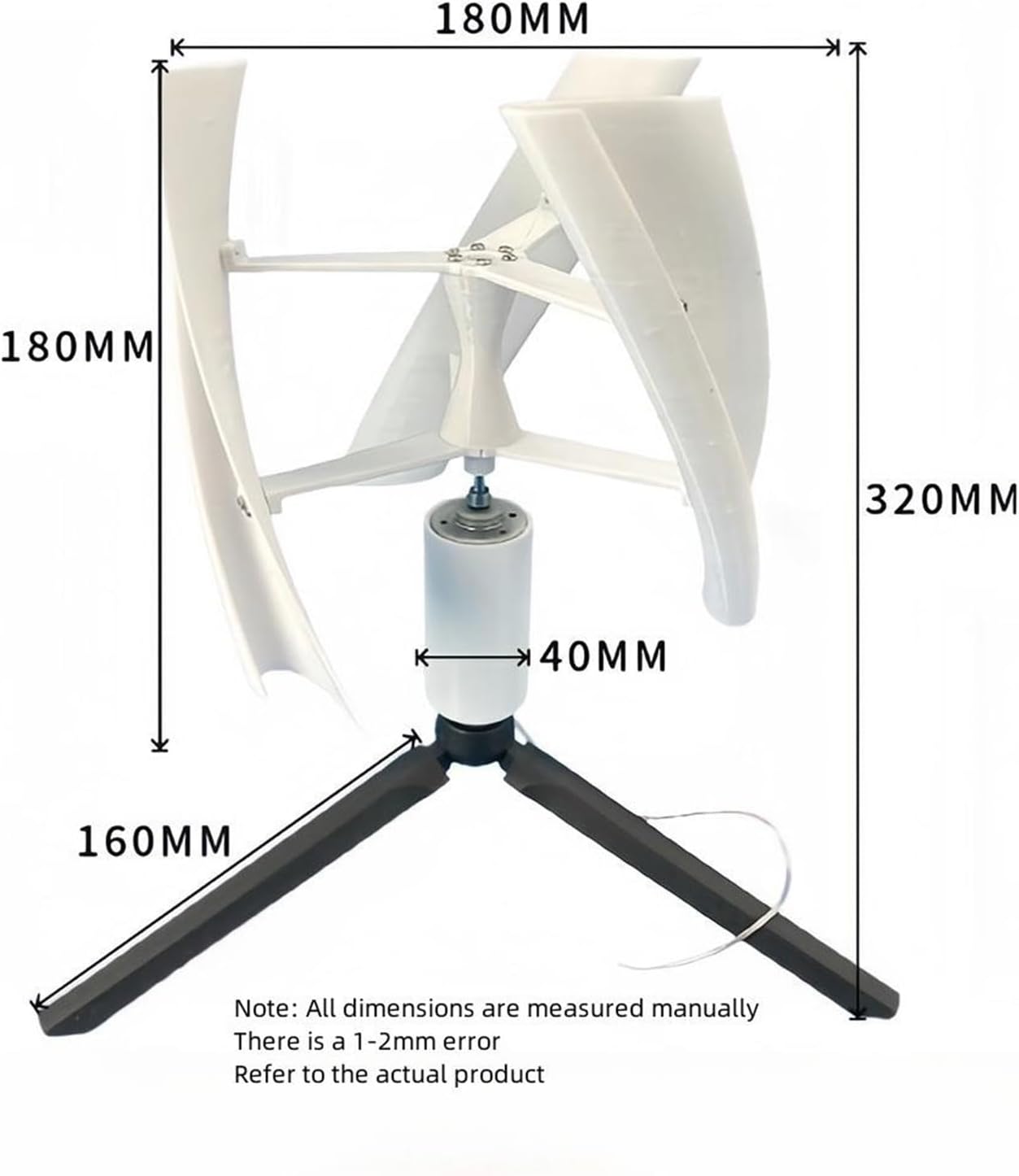 3 Leaves Micro Wind Power Generator Vertical Axis Brushless DC Generator tive Energy Generators 1-25W 1-15V Industrial Energy