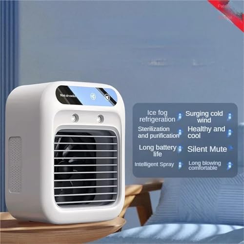 Portable Air Conditioner, Spray Mini Small Air Condition Fan Desktop Thermantidote Dormitory,Desktop Fan for Home Outdoors