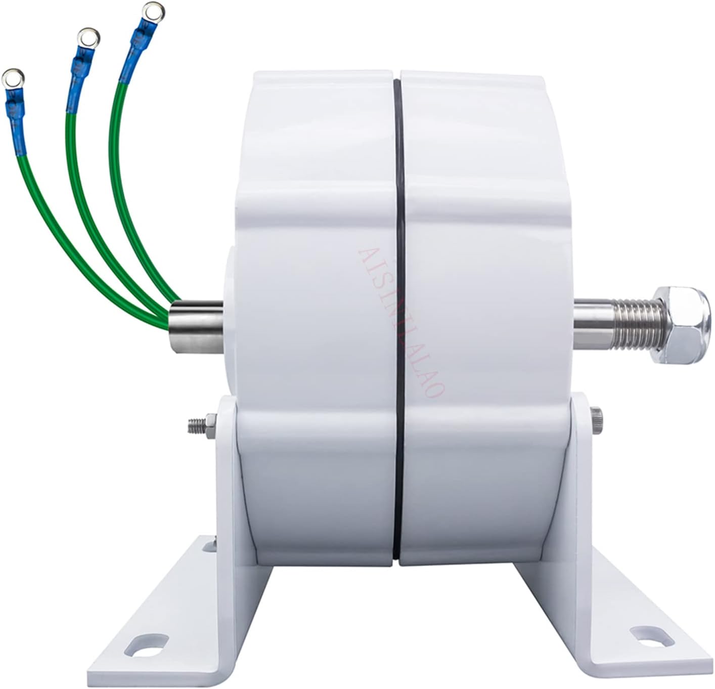 5000W 12V 24V 48V 220V Low RPM 3 Phase Gearless Permanent Magnet AC Alternator,Generator AC Alternators for Wind and Water Turbine(with Base)